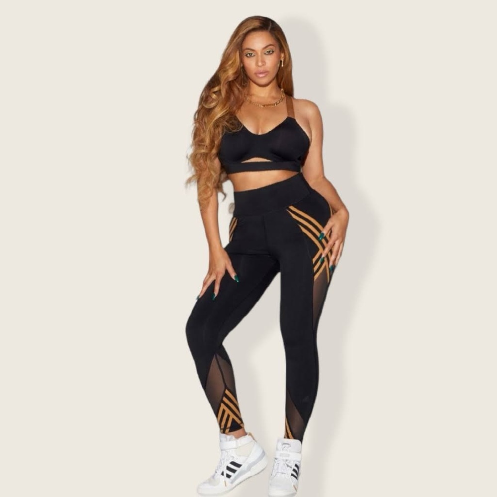 Adidas x Ivy Park - Drip 2.2 | 3-Stripes Tights, Black